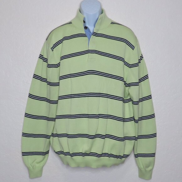 Brooks Brothers* Men's Long Sleeve Turtle Neck 3 Button Down Pullover Sweater~XL - Picture 1 of 12